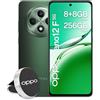OPPO Reno12 F 5G AI Smartphone, Tripla fotocamera 50+8+2MP, Selfie 32MP, Display 6.67" 120HZ AMOLED FHD+, 5000mAh, RAM 16GB (8+8) +ROM 256GB, Supporto Auto [Versione Italia], Black Green