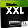 Gillette LABS LAMETTE DA BARBA - 17 LAMETTE DI RICAMBIO da 5 LAME per RASOIO UOMO, Compatibili con i Rasoi Gillette Labs, per una Rasatura Profonda e Duratura, Comfort e profondità - 17 Ricariche