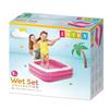 Intex Piscina gonfiabile quadrata per bambini 86x86x25 cm, colori casuali (rosa o verde lime), 1 unita