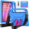 RollinCase Custodia Bambini per Lenovo Tab Tablet 2025 10.1 Pollici (TB311FU/TB311XU), Eva Leggermente Antiurto Custodia Protettiva con Manico Bambino e Tracolla, Blu