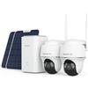Reolink 4K 360° PTZ Telecamera Wi-Fi Esterno Kit, Senza Fili, 2,4/5GHz WiFi