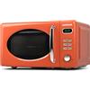 G3 Ferrari G10155 Sapormio Vintage Microonde Vintage Combinato Digitale, 1150W, 20 Litri, 8 Programmi, 4 modalità di cottura, Accessori inclusi, Timer 60 min, Arancio
