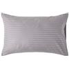 HOMESCAPES Federa 50 x 75 cm in percalle di cotone egiziano a 330 fili, federa rettangolare, colore: grigio