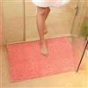 ele ELEOPTION Soft Shag Tappetino da Bagno Tappeto Cucina Porta Porta Piedini Tappetino Striscia Antiscivolo Zerbino Assorbente Tappetini da Bagno Doccia Shaggy Carpet - 60 x 90 cm, Rosa Rossa