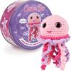 Cookie Box Kit Uncinetto per Principianti - Realizza un Amigurumi Fai-da-Te con Filato, Uncinetto, Imbottitura, PDF & Video - Regalo per Adolescenti e Adulti - Jellyfish Jenny
