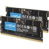 RAM DDR5 64GB Kit (2X32Gb) 5600Mhz SODIMM, Memoria per PC Laptop/Notebook, Mini