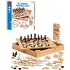 CLASSIC GAMES KIT SCACCHI DAMA TRIA DOMINO SHANGAI TORRE