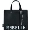 REBELLE Borsa a mano Donna Electra Nylon Nero NERO, TAGLIA UNICA