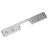 Yale Frontale corto a U YF16180 reversibile, per serrature scrocco, finitura inox