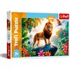 Trefl Re della Giungla 200 Pezzi-Puzzle Colorato con Animali, per Bambini dai 7 anni, Multicolore, 13329