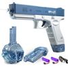 AUTTOYS Pistole ad Acqua Elettriche per Bambini Adulti, Pistole ad Acqua ad Alta Capacità 434CC + 58CC, Attività all'aperto Della Spiaggia Della Piscina Della Festa Estiva del Blaster Dell'acqua più Forte