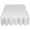 Grendle Set di tappetini in schiuma ad incastro 30,5 x 30,5 x 1 cm, 8 pezzi, colore: Bianco