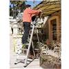 Faraone Scala a forbice LADY 8 Faraone, Scala Professionale in Alluminio 8 GRADINI