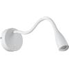 Eglo Lampada da parete a LED Olivandino 1, collo di cigno, luce lettura | muro, per camera letto, con interruttore e ricarica USB, in metallo plastica bianca, bianco caldo