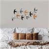 Wallity Accessorio decorativo da parete in metallo, dipinto a mano, 45 x 104 x 8 cm, 100% metallo (1,5 mm), design unico con elemento da appendere alla parete, perfetto per la decorazione della casa