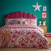 Furn. Set copripiumino Glass Hearts - Vetro colorato Cupido romantico reversibile in policotone (Rosa - Singolo)