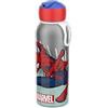 H&H Bottiglia Termica Spider-Man Black Marvel In Acciaio Inox 18/10 - 0,5L, Termos Con Tappo Ermetico
