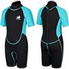 AOOSA Muta in Neoprene per Bambini, Muta Termica in Neoprene Ultra Elasticizzato 2,5mm, Muta Corta con Cerniera Posteriore, per il Nuoto, lo Snorkeling e il Gioco, Unisex Kid (Rosso Rosa, L)