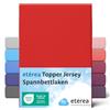 etérea Himmlische Qualität etérea Jersey Topper lenzuolo con angoli 140x200-160x200 cm Rosso Epaisseur 5-10 cm - 100% Cotone - Oekotex materasso Letto copripiumino - lenzuola 140x200cm - 160x200cm Red