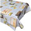GX GARGIX GARGIX Tovaglia Plastificata Antimacchia Pvc Rettangolare Rotonda 6 12 Posti stampata (PVC-117, 160X160 TONDA)