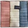 Sommaruga Set 6 PZ Asciugamani + Ospite 3+3 in Spugna di Cotone Colore Rosa/Bianco/Azzurro