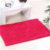 ele ELEOPTION Soft Shag Tappetino da bagno Tappeto Cucina Porta Porta Piedini Zerbino Striscia antiscivolo Zerbino assorbente Tappetini da bagno Doccia Shaggy Carpet - 45 x 70 cm, Rosa Rossa