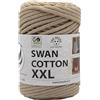 Tre Sfere SWAN COTTON XXL (2507 - Beige Corda), filato per borse, cappelli, cestini, sottopiatti, pochette composizione 70% cotone riciclato 30% poliestere, Bobina 250 Grammi 65 Metri