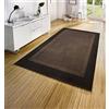 HANSE Home Tappeto passatoia a nastro, 120 x 170 cm, morbido tappeto a pelo corto, design moderno, per corridoio, camera da letto, cameretta dei bambini, bagno, soggiorno, cucina, colore marrone