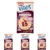 Cameo Vitalis Porridge Gusto Frutti Rossi con Fiocchi Integrali di Avena e Delicati Frutti Rossi, Preparato Istantaneo, Porridge Pronto in 3 Minuti, Fonte di Proteine, Busta Monoporzione 56 g