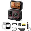 Insta360 Ace Pro 2 Pack Immersioni - Action Cam Impermeabile in 8K co-ingegnerizzata con Leica, sensore 1/1.3, doppio chip IA, superba in bassa luce, audio superiore.
