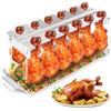 Supporto Per Pollo Arrosto In Acciaio Inox Con Vassoio Raccogligrasso - Per Forno E Barbecue - 5