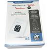 Rowenta ZR200520 High Filtration Bag Hygiene + OPTIMAL, 19.5 x 27.5 cm, 4 Count (Pack of 1)