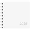 BRUNNEN Calendario a libro mod. 762 2026 | 162 × 150 mm, cartone bianco