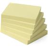 Amazon Basics Quadrato Blocchetti di foglietti adesivi, 5 unità, 7.6 x 7.6 cm, Giallo