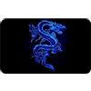Silent Monsters Tappetino Mouse 24 x 20 cm piccolo, Drago blu, Bordo tagliato al laser, Durevoli, antiscivolo e silenzioso, gioco ufficio casa, lavabile, arrotolabile, Tappetini per il Gaming Mousepad