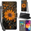 PHINIENLAND Cover per Samsung Galaxy A50 / A50s / A30s Case PU Pelle Custodia [Kickstand] [Chiusura magnetica] [Slot per Schede], Portafoglio Flip Custodia per Samsung A50,Crisantemo