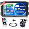 Rimoody 6G+128G 8 Core Wireless Carplay Android 13 Autoradio 2 Din per Mercedes Benz Smart Fortwo 451 2005-2010 9 Pollici Autoradio con Android Auto Navi GPS WiFi Bluetooth FM/RDS/DSP EQ Telecamera Posteriore