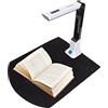 Goshyda Scanner per Documenti USB, Scanner per Fotocamera per Documenti con Messa a Fuoco Automatica Scanner per Libri HD da 8 MP con Inclinazione Automatica OCR, Pieghevole e Portatile, per la Scansione D