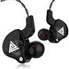 URIZONS AK6 Auricolari in-ear con audio HD, isolamento acustico e cavo resistente agli strappi, cuffie cablate sportive per lettori MP3/MP4, tablet e dispositivi audio da 3,5 mm (Black)