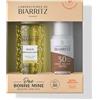 Laboratoires de Biarritz Duo Bonne Mine - Crema solare colorata SPF30 dorata 50 ml e olio struccante 100 ml - Per una pelle protetta, unificata e pulita, made in France