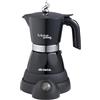Ariete 1358 Moka Aroma - Moka elettrica 2/4 tazze - Autospegnimento - Mantenimento temperatura per 30' - 400 Watt - Nero
