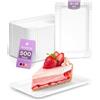 Inoverse 500 Piatti di Carta Bianchi Usa e Getta, 13 x 20 cm, Ecologici, Rettangolari, Stoviglie per Occasioni Speciali