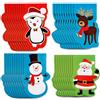 THE TWIDDLERS - 40 Block Notes Natalizi con 4 Diversi Disegni di Natale/Ideale Come regalini per riempire Calze, Scuola Classroom Rewards, Sacchetti per Feste e Altro