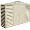 Ezooza Casetta in PVC SidePro 10,5'x3' Duramax Classic, 320 x 81 x 233 cm Colore Avorio da Giardino