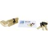 TESA ASSA ABLOY TX8B3030L Cilindro europeo TX80, 30 x 30 mm, finitura ottone, con camma lunga, per serrature a profilo europeo per porte residenziali e commerciali