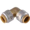 SharkBite Gomito massimo da 1/2 pollice a 90 gradi, Push to Connect Raccordo idraulico in ottone, tubo PEX, rame, CPVC, PE-RT, HDPE, UR248A