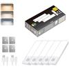 CLAR - Luce LED Sottopensile con Sensore di Movimento, Senza Fili e Ricaricabile, Luce Magnetica per Cucina e Armadio, 10 cm (Pack 5)