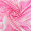 GORGECRAFT Tessuto Iridescente Rosa Largo 3x1.5m in Poliestere Magico Arcobaleno Pizzo Olografico Lucido Trasparente Garza Sfumato Organza Tessuti per Costumi Sfondo Decorazioni Fai da Te Forniture