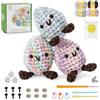 TranquilHome Kit Crochet Principianti,Amigurumi Kit-3 Uova colorate all'uncinetto,Ci Sono Video Tutorial Chiari E Completi Su Come Lavorare All'Crochet,Kit Crochet Fatto A Mano,Kit Amigurumi Principianti Italiano