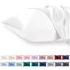 Vielit Set di 2 Federe Raso 40x60cm, Design con Chiusura Cerniera, Morbido come una Federe Seta Cuscino, Federe Cuscini 40x60 Bianco